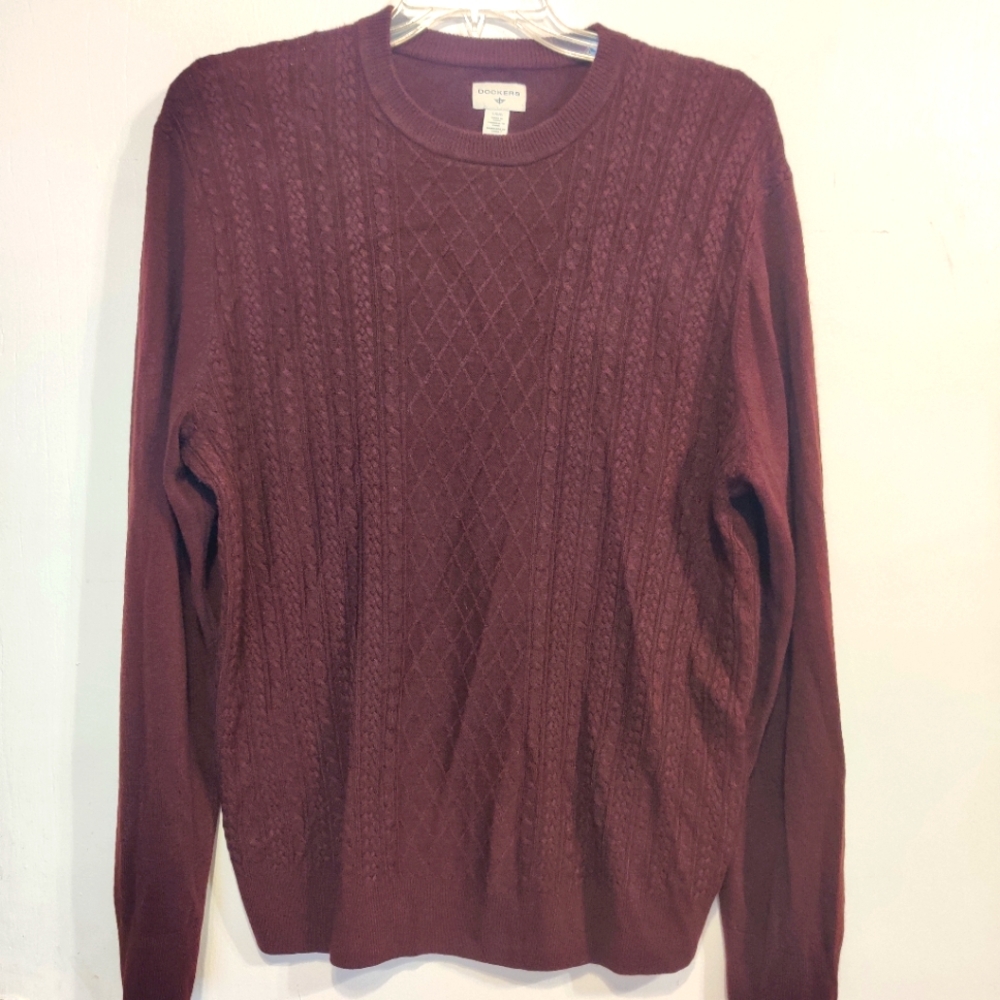 Men’s Dockers Burgundy sweater L